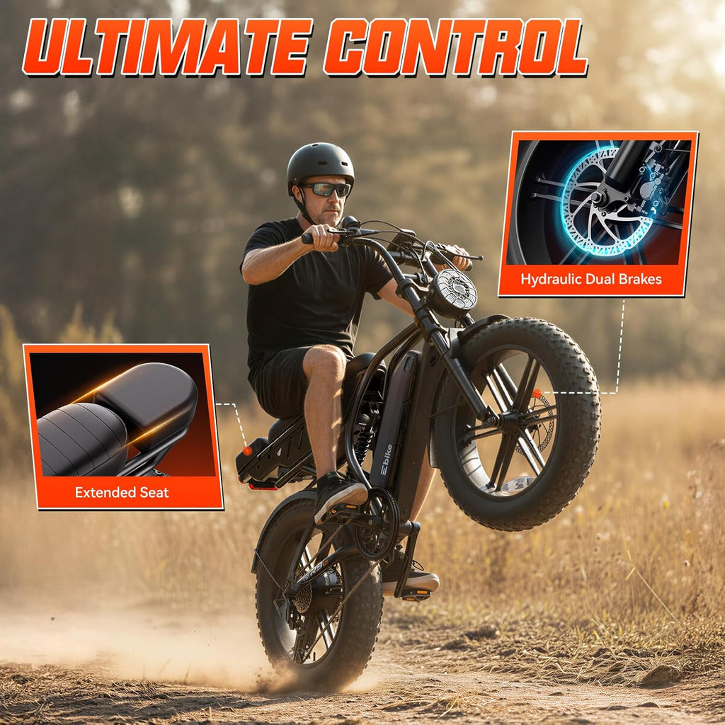 Electric Bike for Adults, 1500W Peak Ebike, 48V 15AH