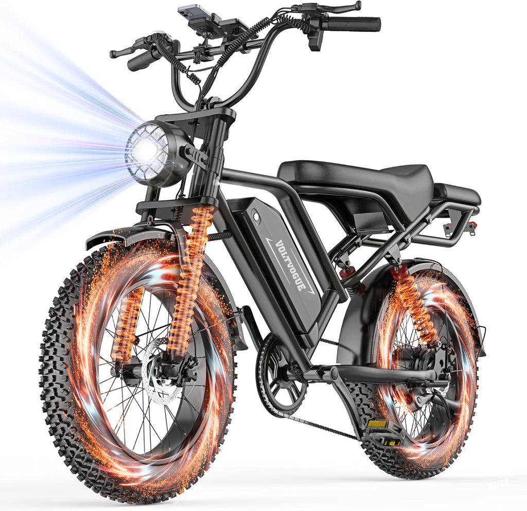 Electric ebike | Full Suspension | 31MPH Top Speed | Range 40-70 Miles